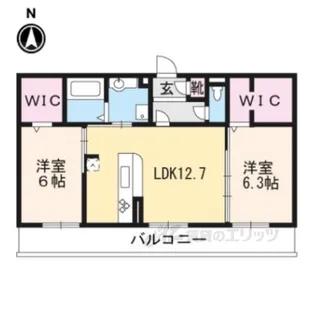 Merci大将軍1【2階】の間取り