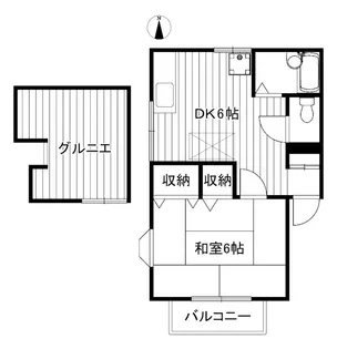 クローバーIII【2階】の間取り