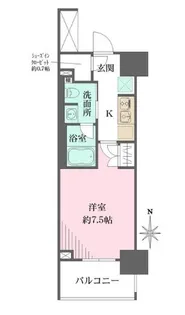 ザ・パークワンズ芝公園【11階】の間取り