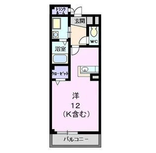 シャン・ド・フルール【2階】の間取り