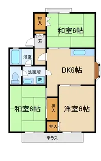 ヴィラあかねF【2階】の間取り