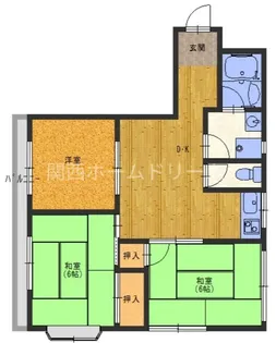 菊岡マンション【4階】の間取り