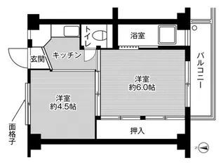 ビレッジハウス月吉1号棟【2階】の間取り