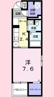 メルヴェーユ大成【2階】の間取り