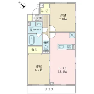 Elvita【1階】の間取り