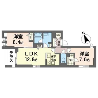 ステラヴィア西荻【1階】の間取り