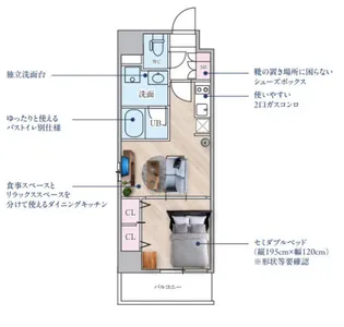 Alivis東十条【2階】の間取り
