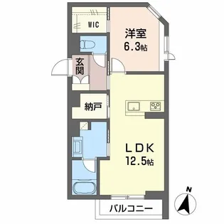 シャーメゾン定禅寺【1階】の間取り