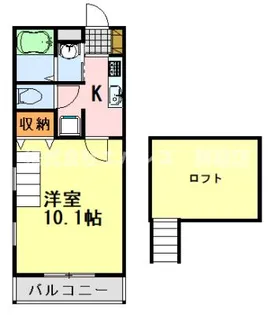 サイプレス【3階】の間取り
