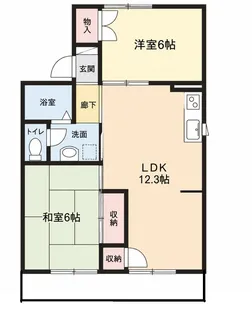 パレスコーポ青山【2階】の間取り