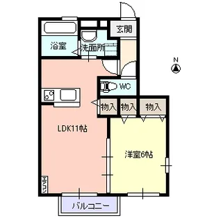 シャルマン・ルーチェ【2階】の間取り