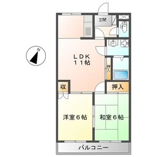カステルB【1階】の間取り