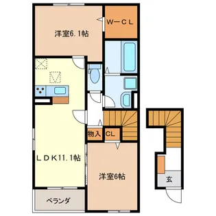 アメティスタ【2階】の間取り
