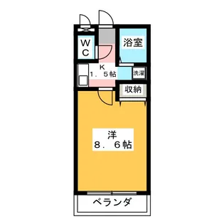 御嵩サンクチュアリB【3階】の間取り
