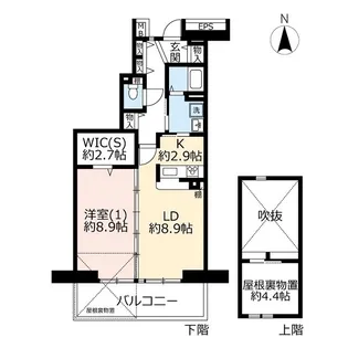 URコンフォール草加【6階】の間取り