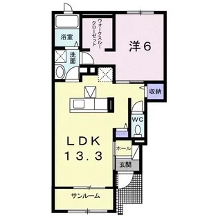 プログレス ハウス K&H【1階】の間取り