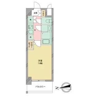 S-RESIDENCE志賀本通【6階】の間取り