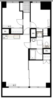 マンションニュー目黒【4階】の間取り