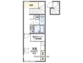 レオパレスサニーホームズ6【2階】の間取り