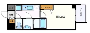 プレサンス広小路通葵【6階】の間取り