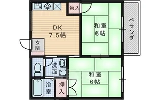典正橋ハイツ2【2階】の間取り