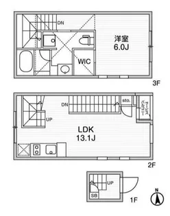 ルクレ自由が丘の間取り
