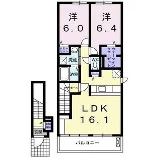Casa・すみれ【2階】の間取り