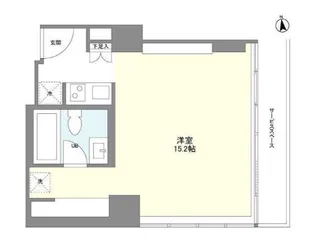 フロンティアレジデンスザタワー品川【21階】の間取り