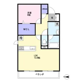 ラ・メゾン・カノン氷川参道【3階】の間取り