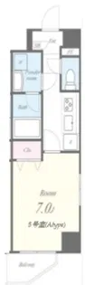 クレシェンテ梅月【6階】の間取り