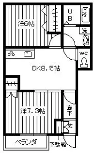 プランドール【1階】の間取り