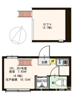 プレジール【1階】の間取り