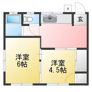 木村ハイツ【2階】の間取り