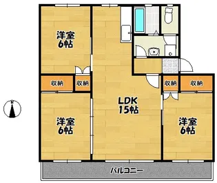 保谷コーポ【1階】の間取り