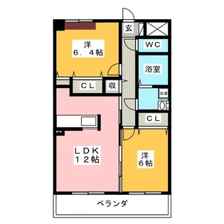 GRACIA 【グラシア】【4階】の間取り