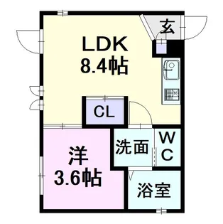 Ceres岩塚駅前A棟【2階】の間取り
