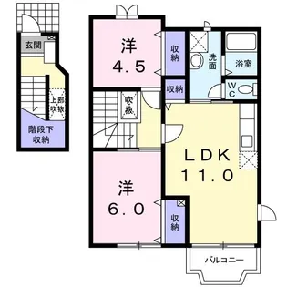 ラフィーネM-I【2階】の間取り