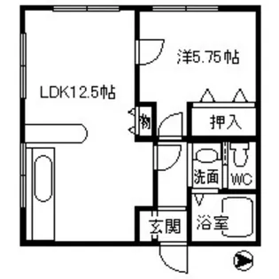 テルエスポワール【1階】の間取り