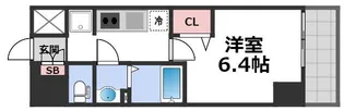 プレサンス桜ノ宮イーサリアル【4階】の間取り