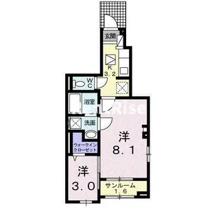 UH浅野【1階】の間取り