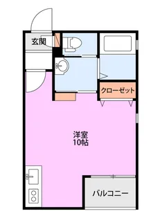 HATRE笹口【2階】の間取り