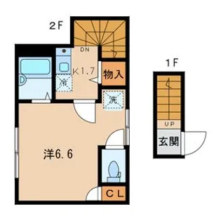 アイコート高円寺北【2階】の間取り