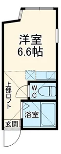 ユナイト野川ブリュッセル【2階】の間取り