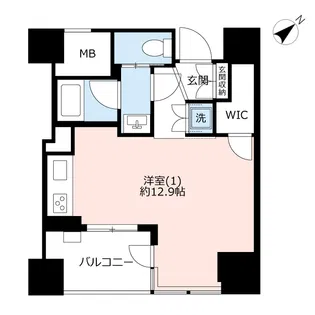 横浜ヴェールタワー【14階】の間取り