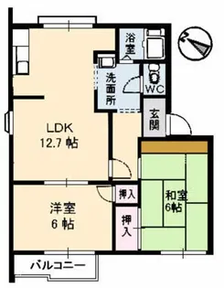 大谷アパート【1階】の間取り