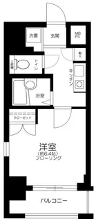 メインステージ門前仲町【11階】の間取り