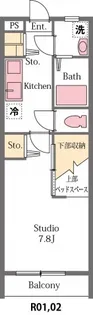 アバンス【2階】の間取り