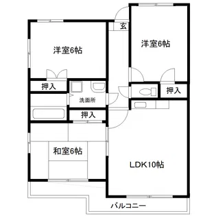 ラフィーネ出水【1階】の間取り