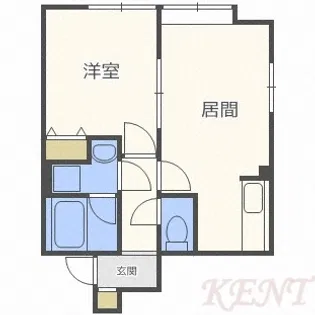 エクセル宮の沢【3階】の間取り