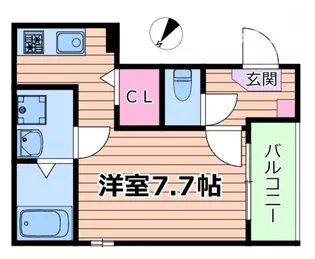 ハーモニーテラス豊新【1階】の間取り